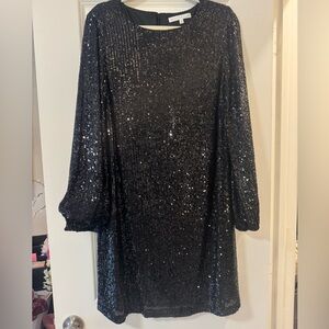 Preston & York Black Sequin Dress